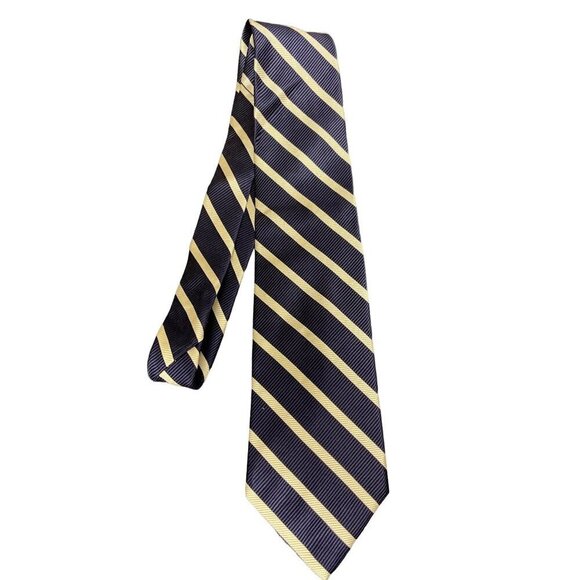 Paul Fredrick Other - Paul Fredrick Blue Cream 100% Silk Neck Tie Men's